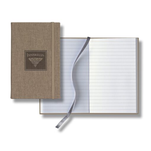 Linen Banded Pico White Pg Lined Journal-3