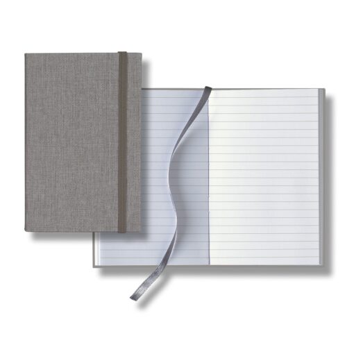 Linen Banded Pico White Pg Lined Journal-9
