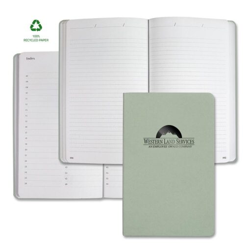 Samoa Eco Indexed Recycled White Pg Lined Journal-6