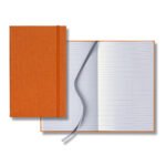 Castelli Linen Banded Medio Lined White Page Journal - 9