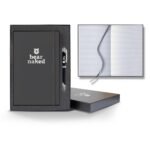 Castelli Matra Banded Medio Lined White Page Journal Gift Set - 4