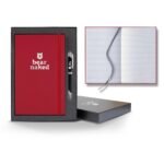 Castelli Matra Banded Medio Lined White Page Journal Gift Set - 5