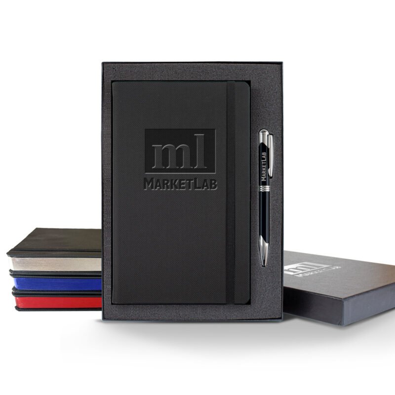 Castelli All Metal Medio Lined Ivory Page Journal Gift Set