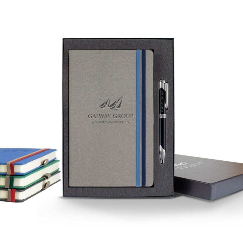 Castelli Bi Band Medio Lined Ivory Page Journal Gift Set