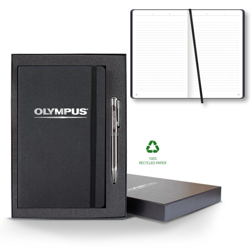 Castelli Carapace Medio Lined Recycled White Page Journal Gift Set - 3