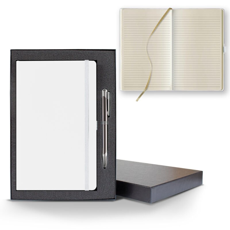 Castelli Matra Medio Lined Ivory Page Journal Gift Set - 8