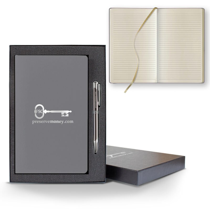 Castelli Matra Slim Medio Lined Ivory Page Journal Gift Set - 3
