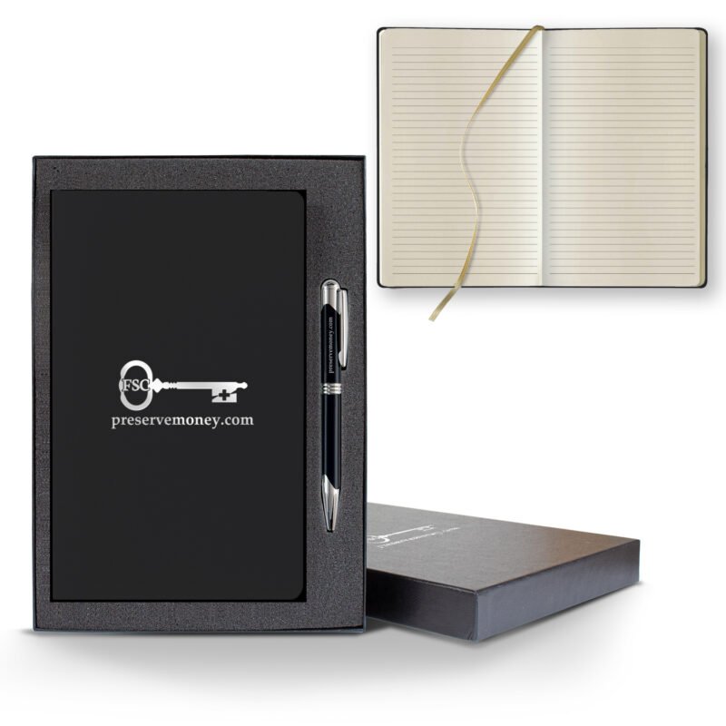 Castelli Matra Slim Medio Lined Ivory Page Journal Gift Set - 8