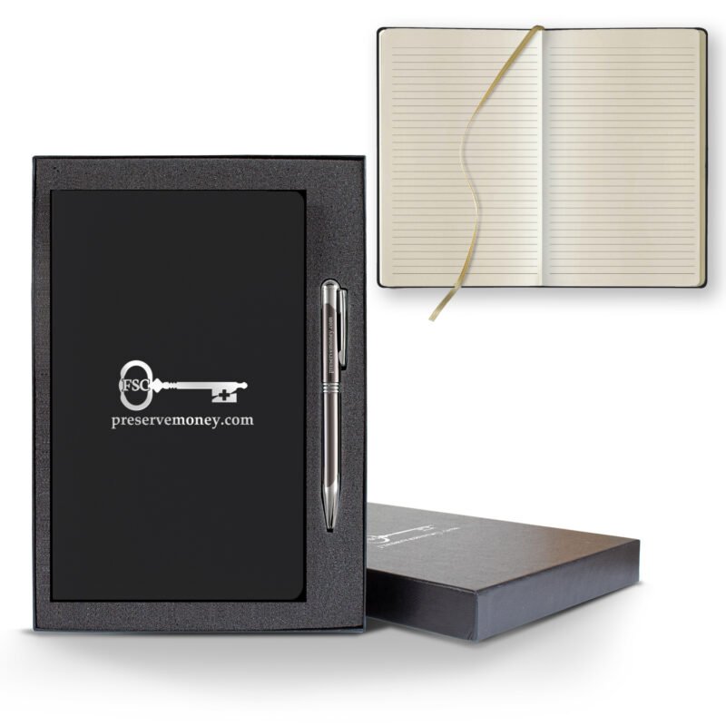 Castelli Matra Slim Medio Lined Ivory Page Journal Gift Set - 9
