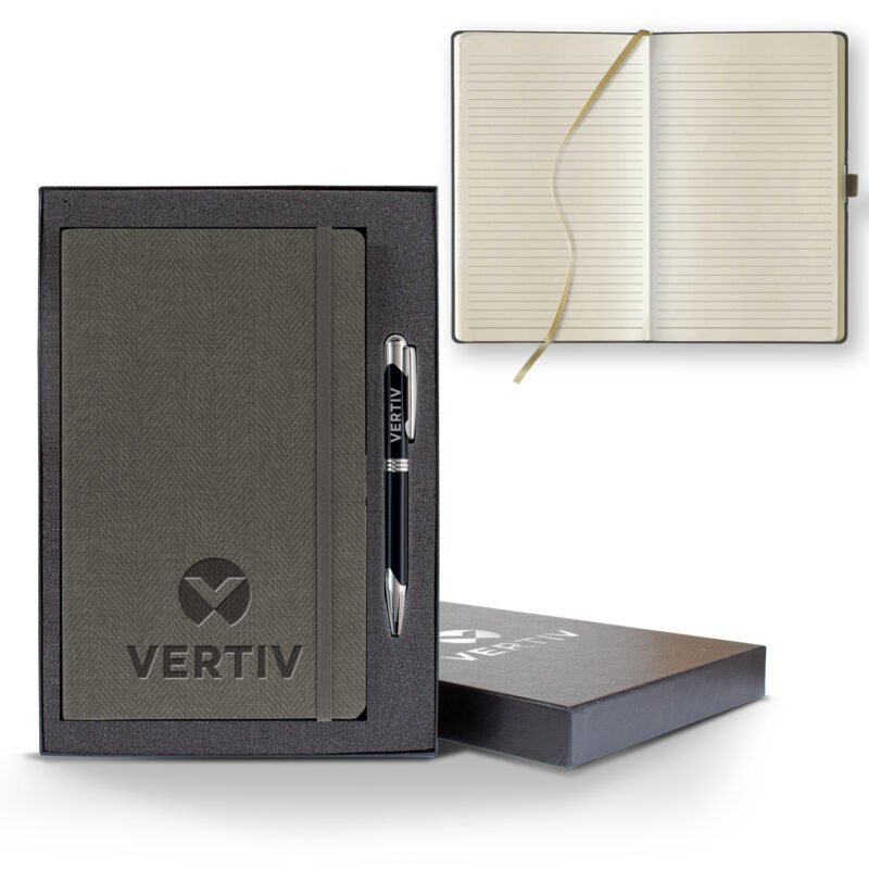 Castelli Montana Medio Lined Ivory Page Journal Gift Set - 2