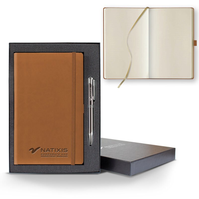 Castelli Tucson Medio Blank Ivory Page Journal Gift Set - 5
