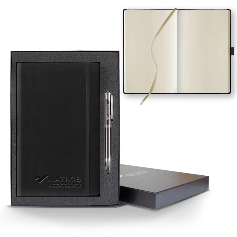 Castelli Tucson Medio Blank Ivory Page Journal Gift Set - 7