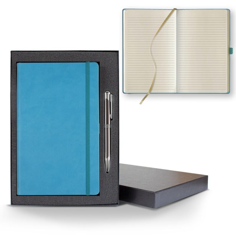 Castelli Tucson Medio Lined Ivory Page Journal Gift Set - 1