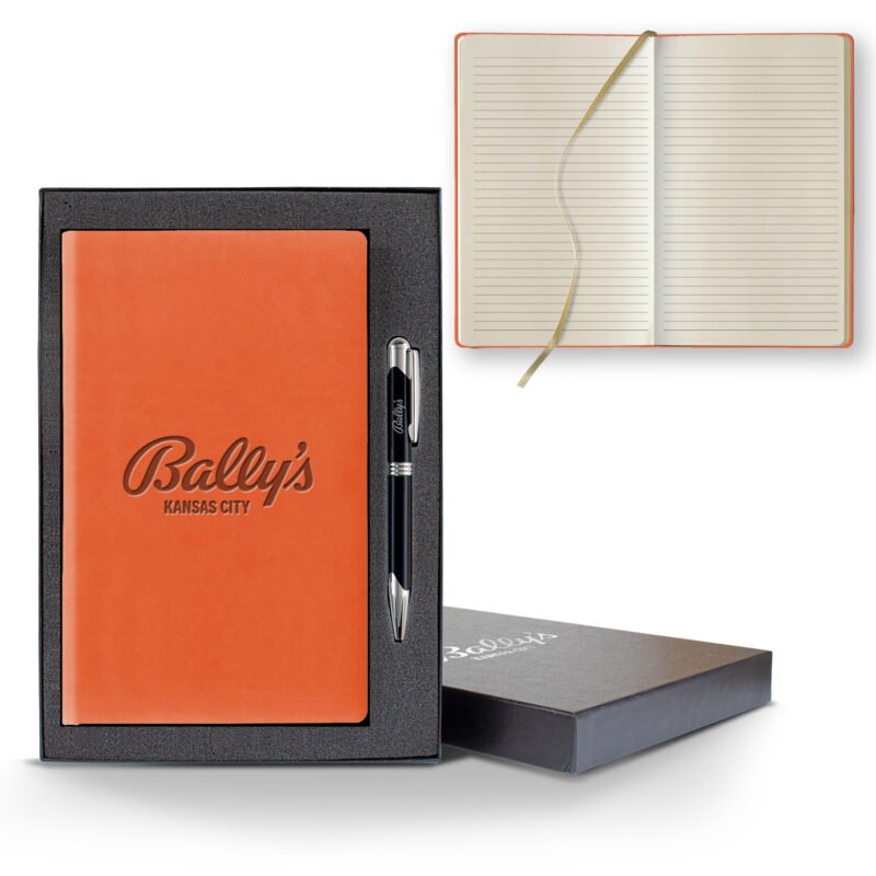 Castelli Tucson Slim Medio Lined Ivory Page Journal Gift Set - 2