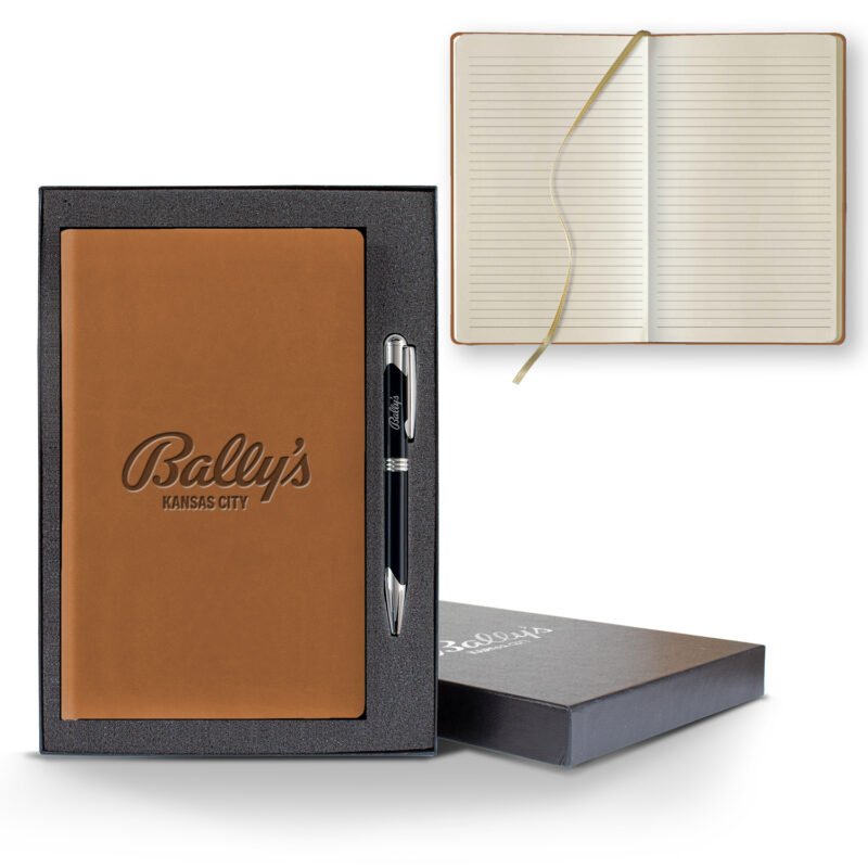 Castelli Tucson Slim Medio Lined Ivory Page Journal Gift Set - 4