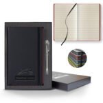 Castelli Black Laser Medio Lined Ivory Page Journal Gift Set - 8