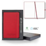 Castelli Oceano ECO rPET Medio Lined Recycled White Page Journal Gift Set - 3