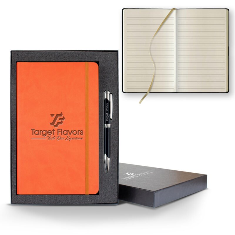Castelli Tucson Flex Medio Lined Ivory Journal Gift Set - 2