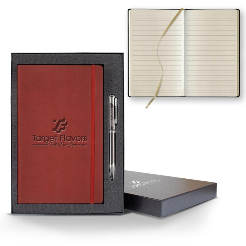Castelli Tucson Flex Medio Lined Ivory Journal Gift Set - 9